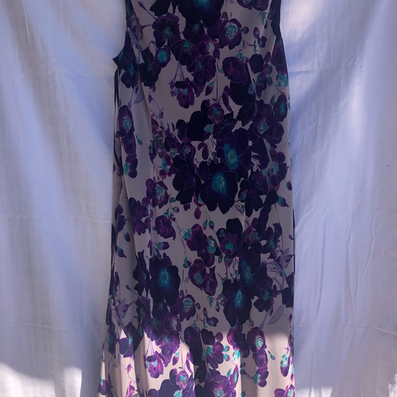 Windsmoor - Light beige and purple cocktail dress - Picture 3 of 3
